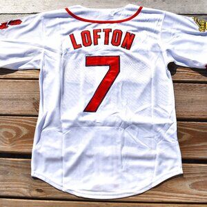 New! Kenny Lofton Cleveland Indians White Baseball Jersey Adult Men's Sizes